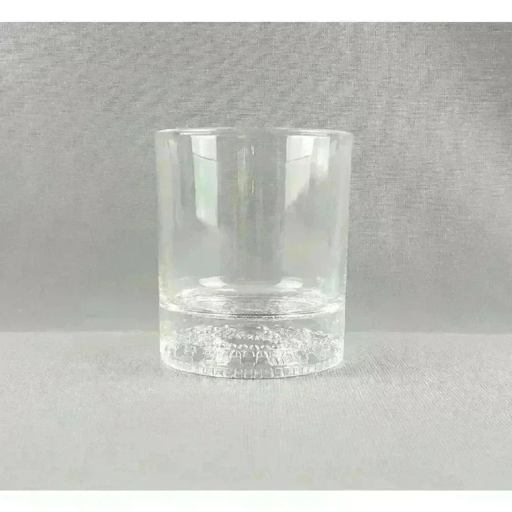 Crown Royal Canadian Whisky Lowball Old Fashioned Rocks Glass Embossed Bottom